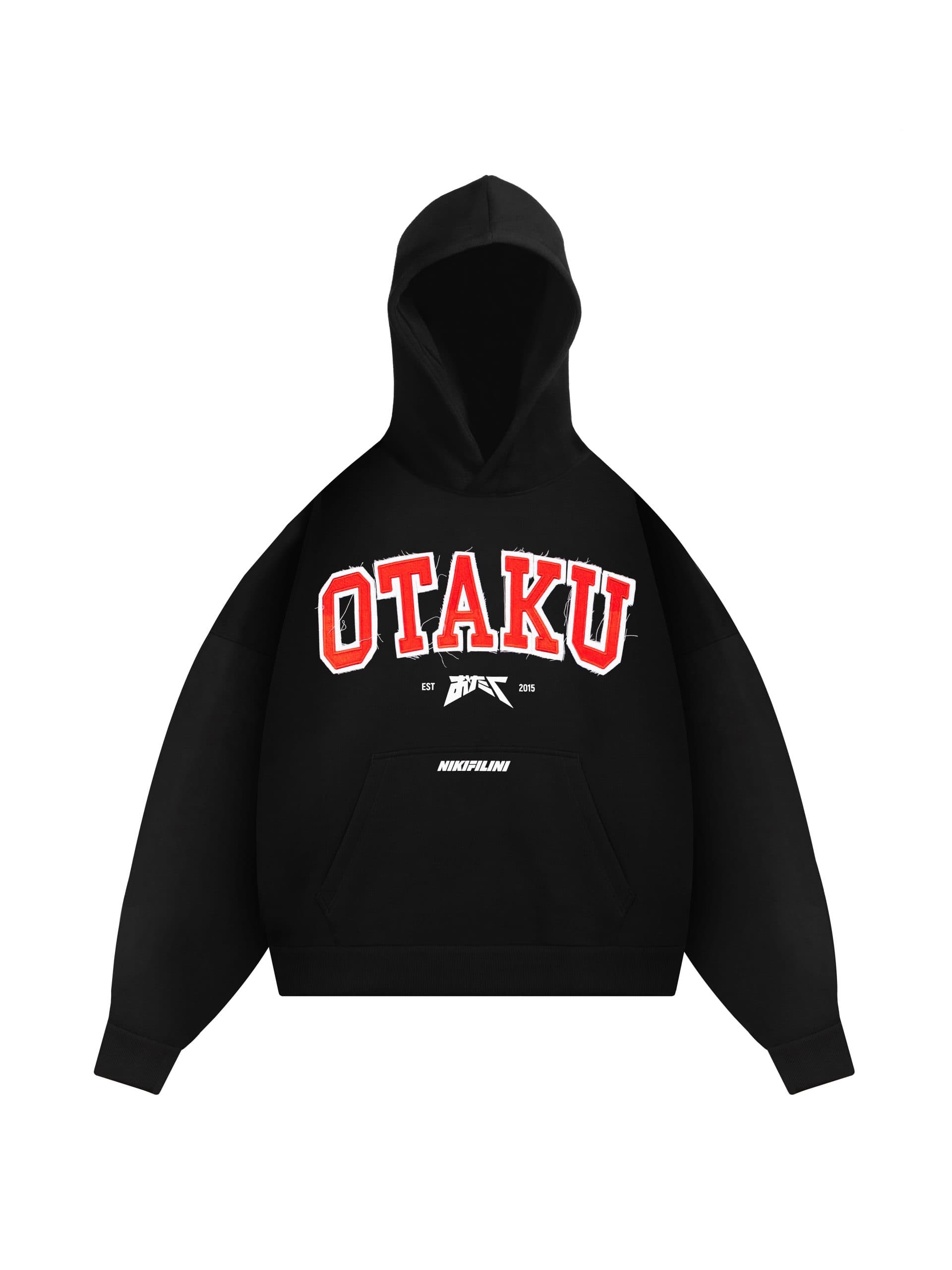 Hoodie University Otaku Black
