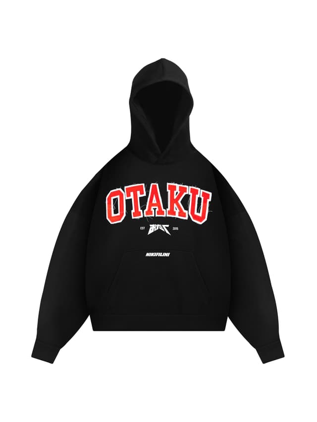 Hoodie University Otaku Black